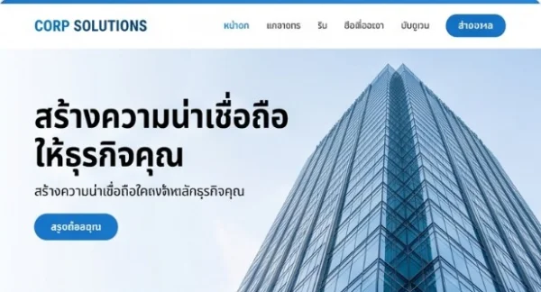 ตัวอย่างเทมเพลต Corporate Modern