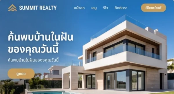 ตัวอย่างเทมเพลต Real Estate