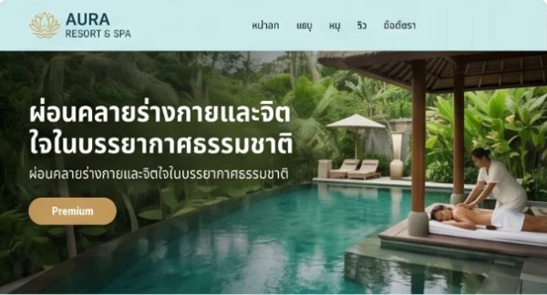 ตัวอย่างเทมเพลต Resort & Spa